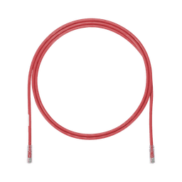 Cable de Parcheo UTP, Cat6A, 24 AWG, CM, Color Rojo, 5ft