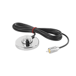 Montaje Magnético para Antenas de 3/4"(NMO), 3.5 m de Cable RG58U y Conector UHF (PL259) Macho.