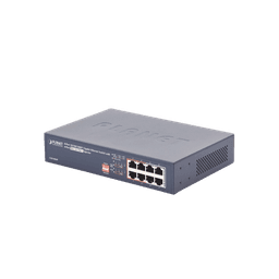 Switch PoE no Administrable, 8 Puertos 10/100/1000 Mbps con 4 Puertos PoE 802.3af/at, Modo Extender Hasta 250 mts