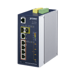 Switch Industrial Administrable 4 Puertos Gigabit c/Ultra PoE 802.3af/at, 2 Puertos SFP