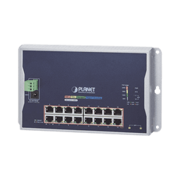 Switch Industrial Administrable Capa 2 de Pared,16 Puertos PoE 802.3at Gigabit y 2 Puertos SFP