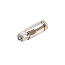 Conector UHF Macho (PL-259) de RF Industries, para Cable HELIAX de 1/2" LDF4-50A, Tipo Rosca, Bronce Blanco/ Plata/ Teflón.