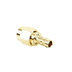 Conector SMA Macho de Anillo Plegable para Cable RG-58/U, Oro/Oro/Teflón.