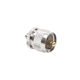 Adaptador en Línea de Conector SMA Hembra a UHF Macho (PL-259), Níquel/ Oro/ Teflón.