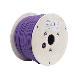 Bobina de Cable Blindado F/UTP de 4 Pares, Z-MAX, Cat6A, Soporte de Aplicaciones 10GBase-T, LS0H (Libre de Gases Toxicos), Color Violeta, 305m