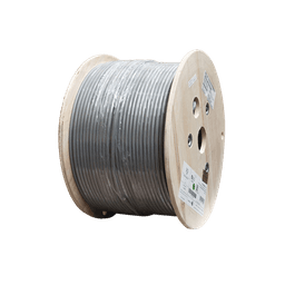 Bobina de Cable Blindado F/UTP de 4 Pares, Z-MAX, Cat6A, Soporte de Aplicaciones 10GBase-T, CM, Color Gris, 305m