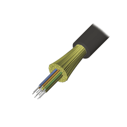 Cable de Fibra Óptica de 12 hilos, Interior/Exterior, Tight Buffer, No Conductiva (Dielectrica), Plenum, Multimodo OM4 50/125 optimizada, 1 Metro