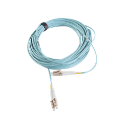 Jumper de Fibra Óptica Multimodo 50/125 XGLO OM3, LC-LC Duplex, OFNR, Color Aqua, 7 Metros