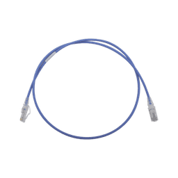 Patch Cord MC6 Modular Cat6 UTP, CM/LS0H, 3ft, Color Azul, Diámetro Reducido (28AWG)