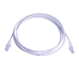 Patch Cord MC6 Modular Cat6 UTP, CM/LS0H, 15ft, Color Blanco