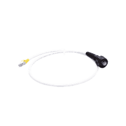 Patch Cord Reforzado Industrial (Ruggedized), Cat6A Blindado S/FTP, CM/LS0H, 3 Ft