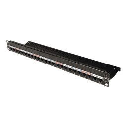 Patch Panel Z-MAX, de 24 puertos, Modular (vacío), Plano, 1UR