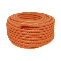 Manguera flexible Reforzada 1/2" x 100 m /Polietileno Alta Densidad HDPE/ Sin guía /Resistente a Intemperie.