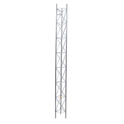 Tramo de Torre Arriostrada de 3m x 30cm, Galvanizado por Electrólisis, Hasta 30 m de Elevación. Zonas Secas.