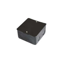 Caja de registro de acero galvanizado, 10x10 cm, Color Negro (11000-00000)