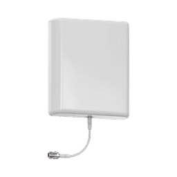 Antena direccional tipo Panel para interior o exterior, 806-960 / 1710-2500 MHz, 8dBi, con conector N-Hembra, incluye montaje para pared