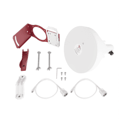 Antena Tipo Horn de 30 °, 19 dBi, 4.9-6.5 GHz, Ideal para ambientes de alto ruido,  Tipo de conector N-Hembra, con montaje y jumpers incluidos 