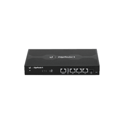 EdgeRouter 4, con 3 puertos 10/100/1000 Mbps + 1 puerto SFP, con funciones avanzadas de ruteo