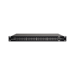 Switch EdgeMAX Administrable de 48 Puertos Gigabit con PoE+/PoE Pasivo 24V + 2 Puertos SFP + 2 Puertos SFP+, 500 W