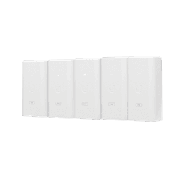 5 Unidades del Adaptador PoE Ubiquiti de 24 VDC, 0.5 A con puerto Gigabit, color blanco