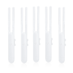 Paquete de 5 Access Point UniFi doble banda para exterior, antenas desmontables 360° , 802.11ac MIMO 2X2, hasta 100 usuarios por equipo. 802.3af, Sin PoE´s