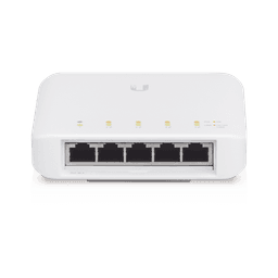 Switch UniFi FLEX de 5 puertos para semi-exterior IP55 (1 x PoE de entrada 802.3af/at/bt y 4 puertos PoE de salida 802.3af)