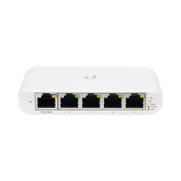 Switch UniFi Administrable Compacto de 5 Puertos 10/100/1000 Mbps, soporta entrada de PoE 802.3af/at