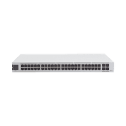 UniFi Switch USW-Pro-48, Capa 3 de 48 puertos Gigabit RJ-45 + 4 puertos 1/10G SFP+, pantalla informativa