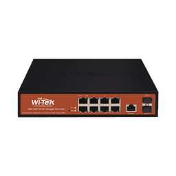  Switch Administrable de 8 puertos Gigabit Ethernet con PoE 802.3 af/at y 24V Pasivo + 2 SFP Gigabit, 150 W