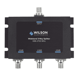 Divisor de potencia de 3 vías para la distribución de señal a tres antenas de servicio | 4.8 dB de pérdida por puerto | Conectores F hembra
