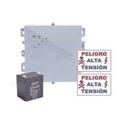 KIT de Energizador de 12,000Volts-.9JOULES/2500 mts lineales de proteccion/Activado por Atenuación de voltaje,Corte de línea o Aterrizamiento de la línea/Integración a panel de Alarma.