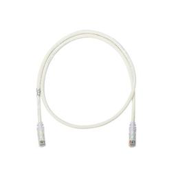 Cable de parcheo UTP Categoría 6, con plug modular en cada extremo - 1 m. - Blanco mate